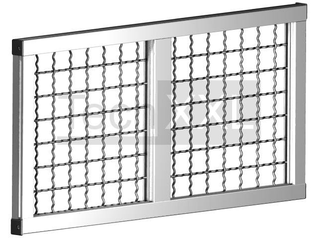 Corrugated mesh 30x30x3 ST RAL black