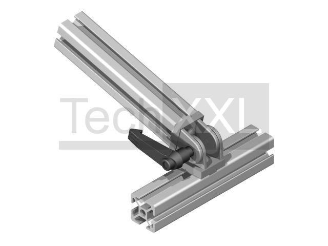 Hinge, heavy-duty 8 30x30 with clamping lever