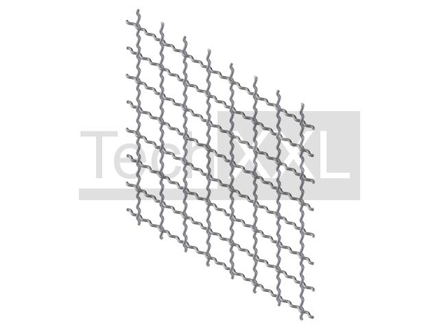 Corrugated mesh 30x30x3 ST galvanized