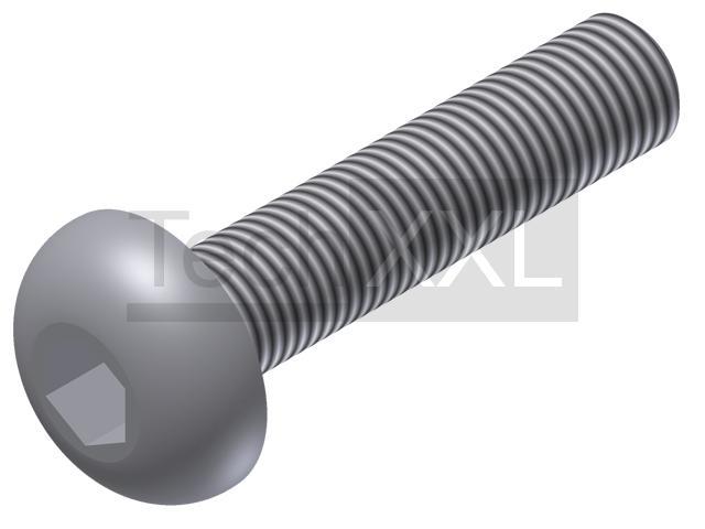 Half-round screw ISO 7380 M8x35 galvanized