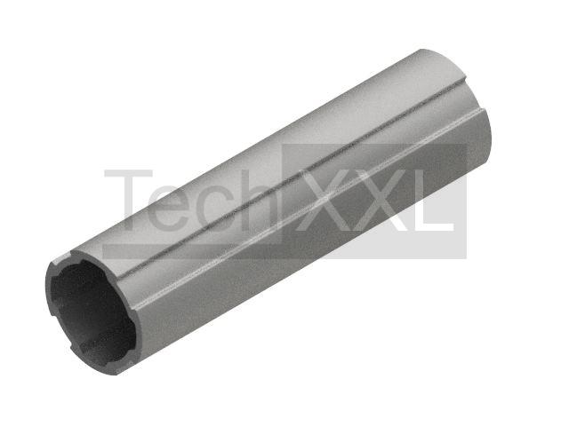 Round tube D28 with 4 interfaces compatible to Bosch 3842996191