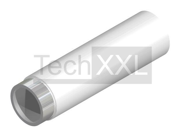 Round tube D28x2,0 ST/PE white compatible to Bosch H20W40-Z
