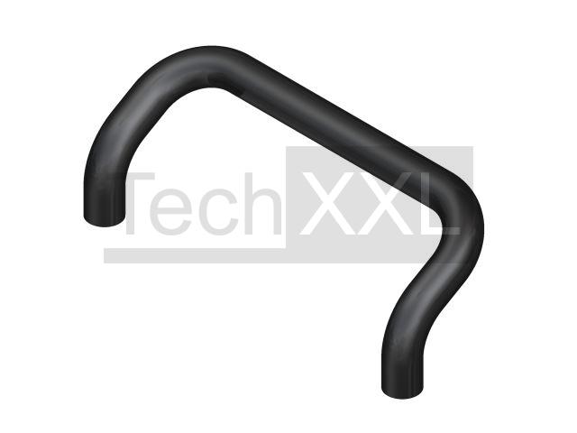 Handle 8 Alu 200, black, curved compatible to Item 0.0.416.83