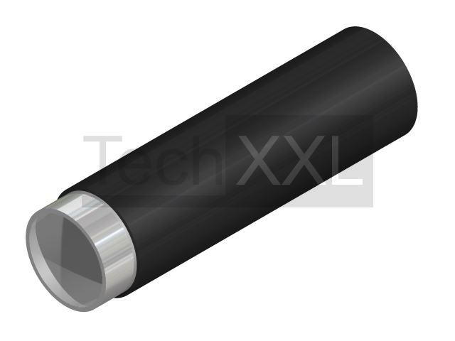 Round tube D28x1,2 ST/ESD black compatible to Bosch EH12B40-Z