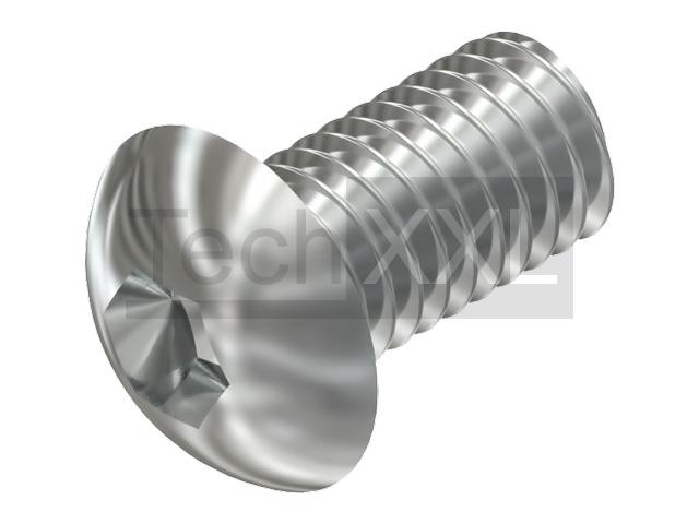 Half-round screw ISO 7380 M6x10 stainless